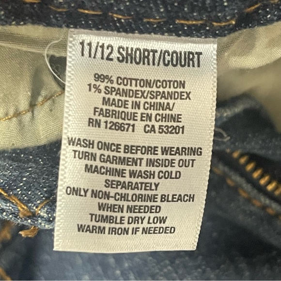 Aeropostale Bayla Skinny / Dark Distressed Stretch Denim Blue Jeans / - Picture 6 of 6